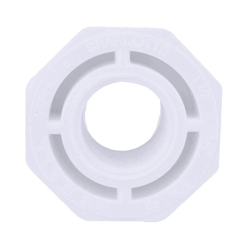 Charlotte Pipe Schedule 40 1-1/2 in. Spigot X 3/4 in. D FPT PVC Reducing Bushing