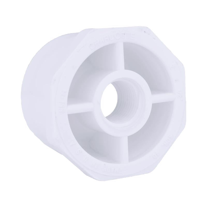 Charlotte Pipe Schedule 40 2 in. Spigot X 1/2 in. D FPT PVC Reducing Bushing