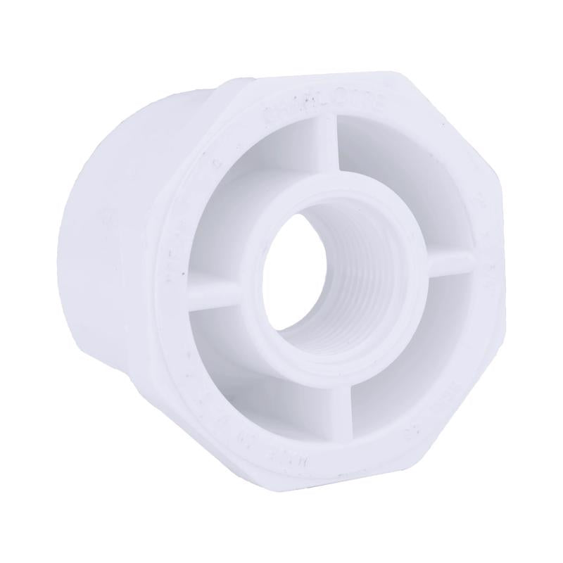 Charlotte Pipe Schedule 40 2 in. Spigot X 3/4 in. D FPT PVC Reducing Bushing