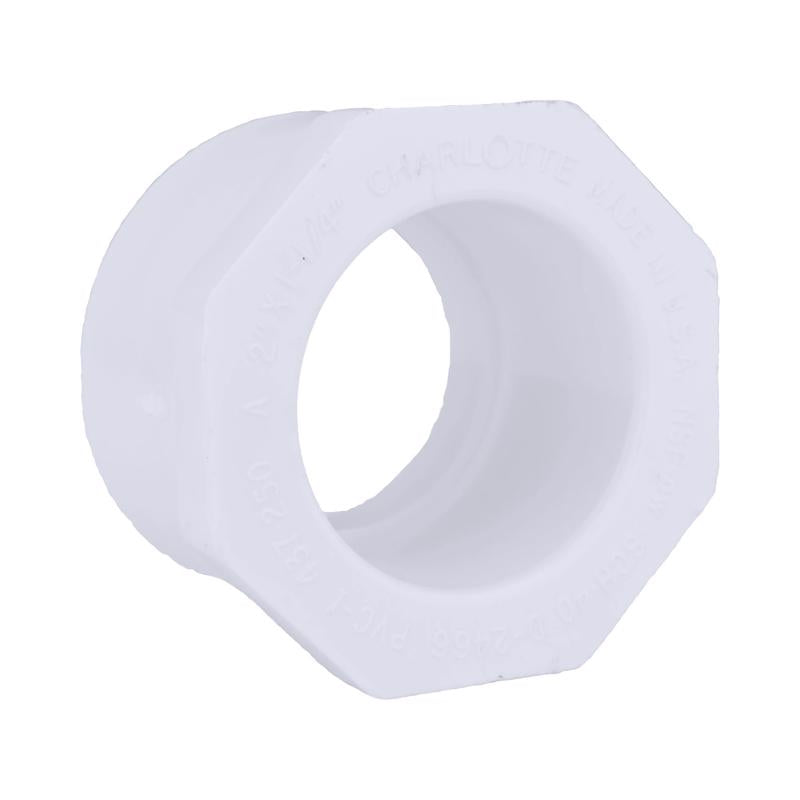 Charlotte Pipe Schedule 40 2 in. Spigot X 1-1/4 in. D Slip PVC Reducing Bushing