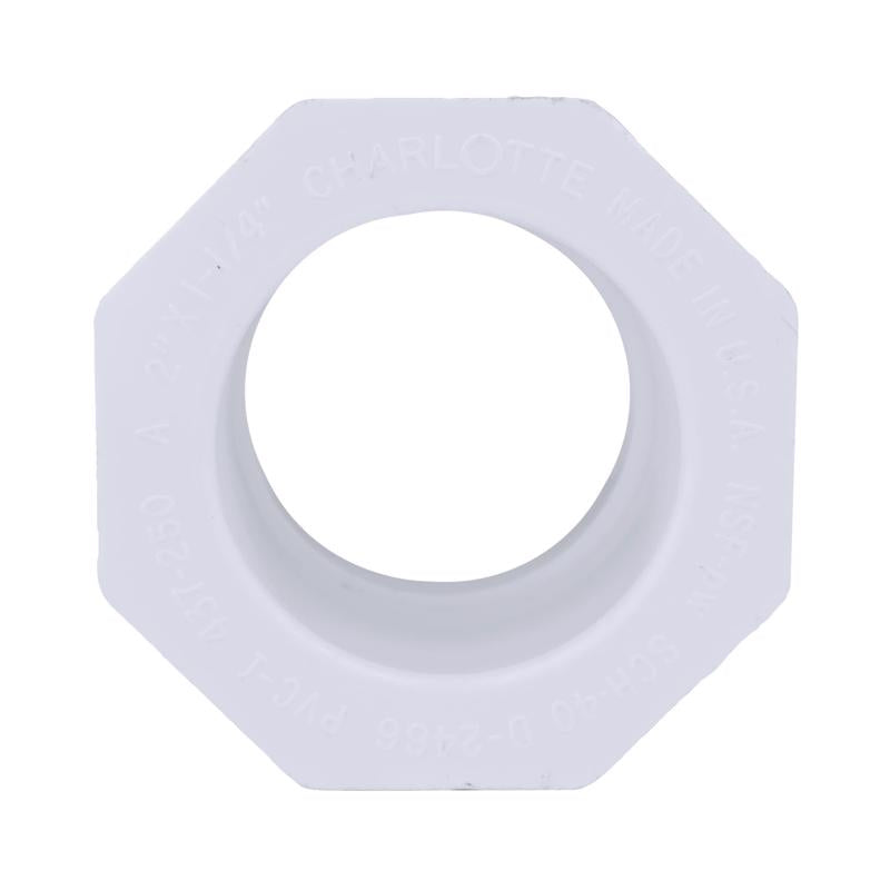 Charlotte Pipe Schedule 40 2 in. Spigot X 1-1/4 in. D Slip PVC Reducing Bushing