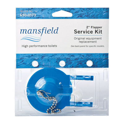 Mansfield Toilet Flapper Blue Rubber For Universal