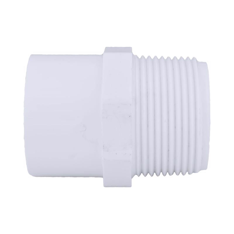 Charlotte Pipe Schedule 40 1-1/4 in. MPT X 1 in. D Slip PVC Pipe Adapter