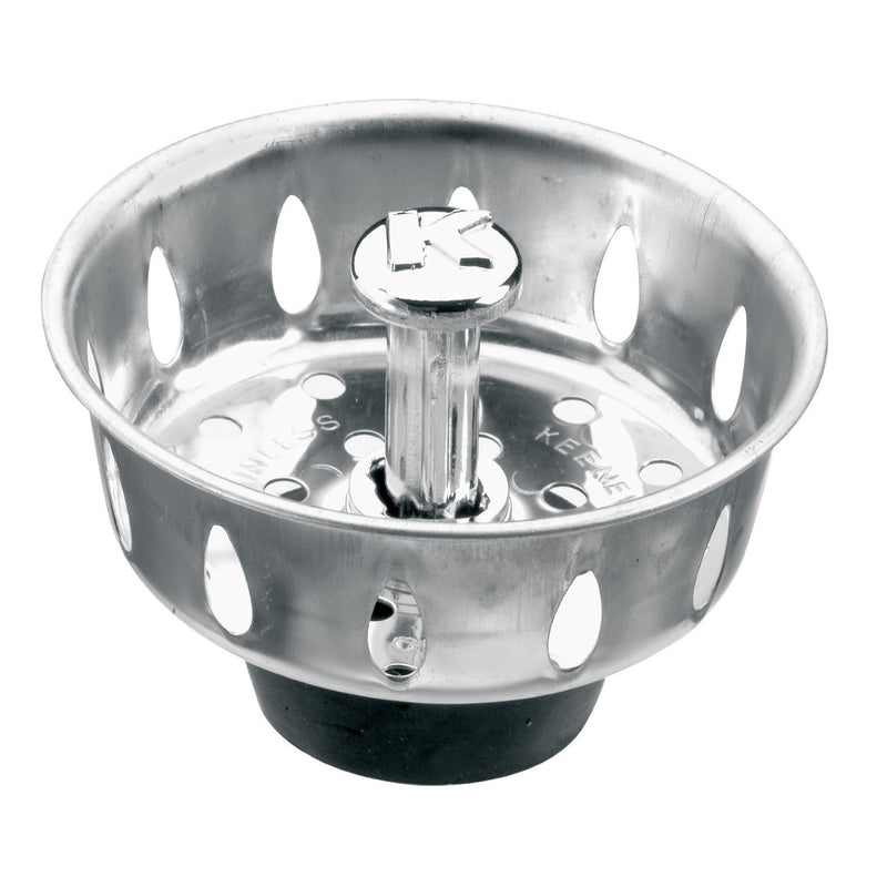 Plumb Pak 3-1/2 in. D Chrome Silver Stainless Steel Replacement Strainer Basket