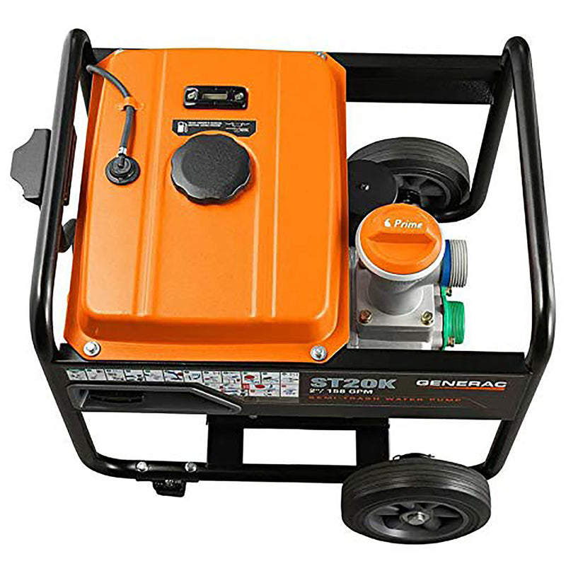 Generac Semi-Trash 6 HP 158 gpm Aluminum Automatic Gas Water Pump