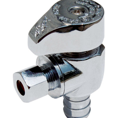 SharkBite 1/2 in. PEX Barb X 3/8 in. Brass Angle Stop Valve