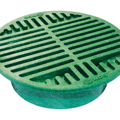 NDS 8 in. Green Round Polyolefin Drain Grate