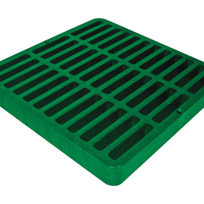 NDS 9 in. Green Square Polyethylene Drain Grate