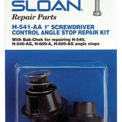 Sloan Angle Stop Repair Kit Black Plastic