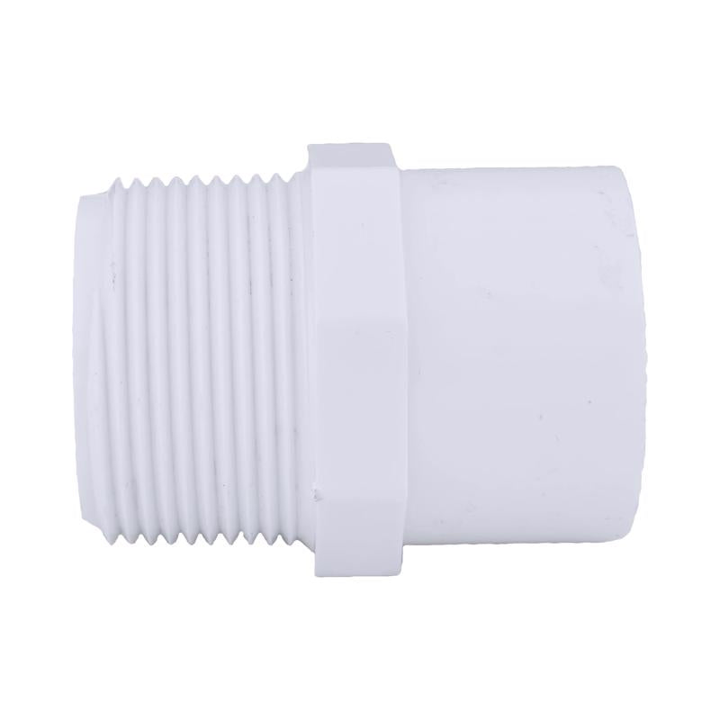 Charlotte Pipe Schedule 40 1-1/2 in. MPT X 1-1/4 in. D Slip PVC Pipe Adapter