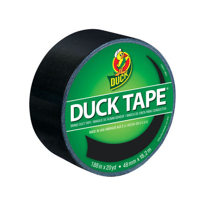 Duck 1.88 in. W X 20 yd L Black Solid Duct Tape