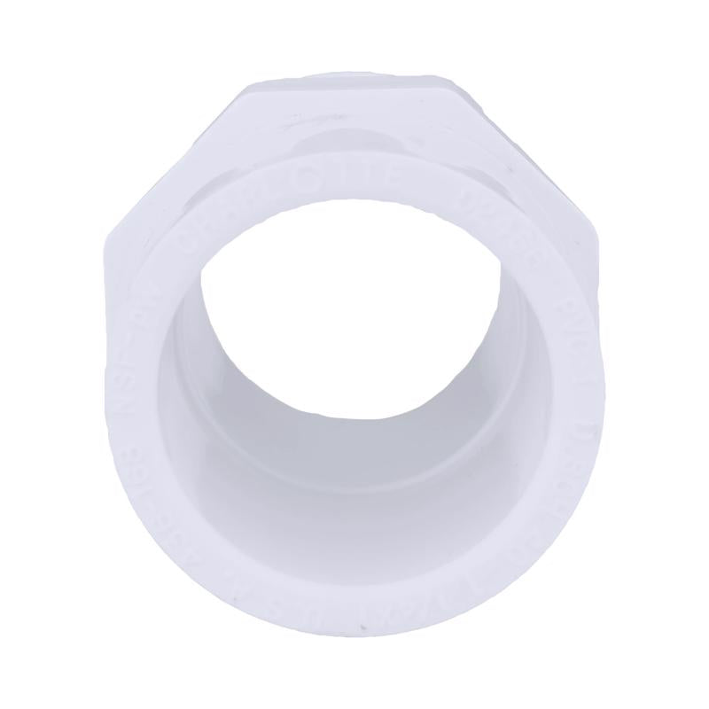 Charlotte Pipe Schedule 40 1-1/4 in. MPT X 1-1/2 in. D Slip PVC Pipe Adapter