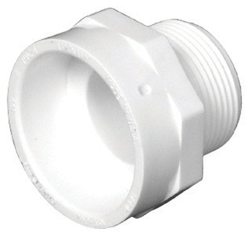 Charlotte Pipe 4 in. Hub X 4 in. D MPT PVC Pipe Adapter