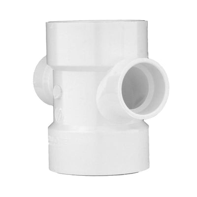 Charlotte Pipe Schedule 40 3 in. Hub X 3 in. D Hub PVC Sanitary Tee