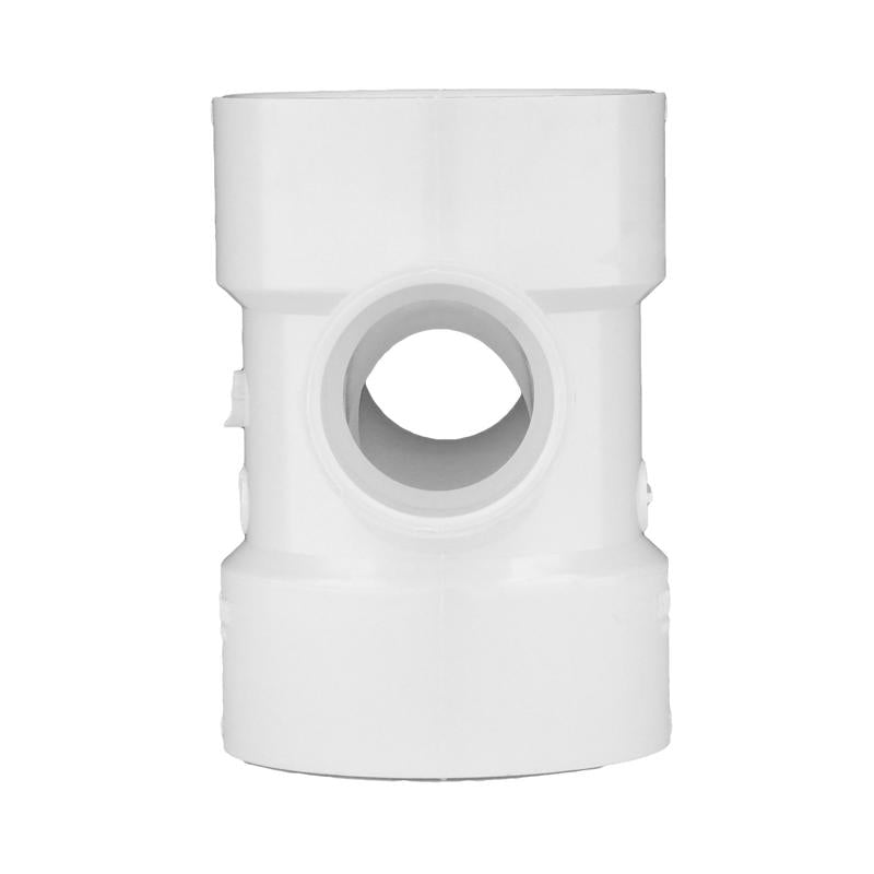 Charlotte Pipe Schedule 40 3 in. Hub X 3 in. D Hub PVC Sanitary Tee