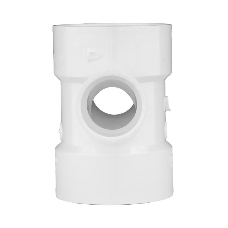 Charlotte Pipe Schedule 40 3 in. Hub X 3 in. D Hub PVC Sanitary Tee