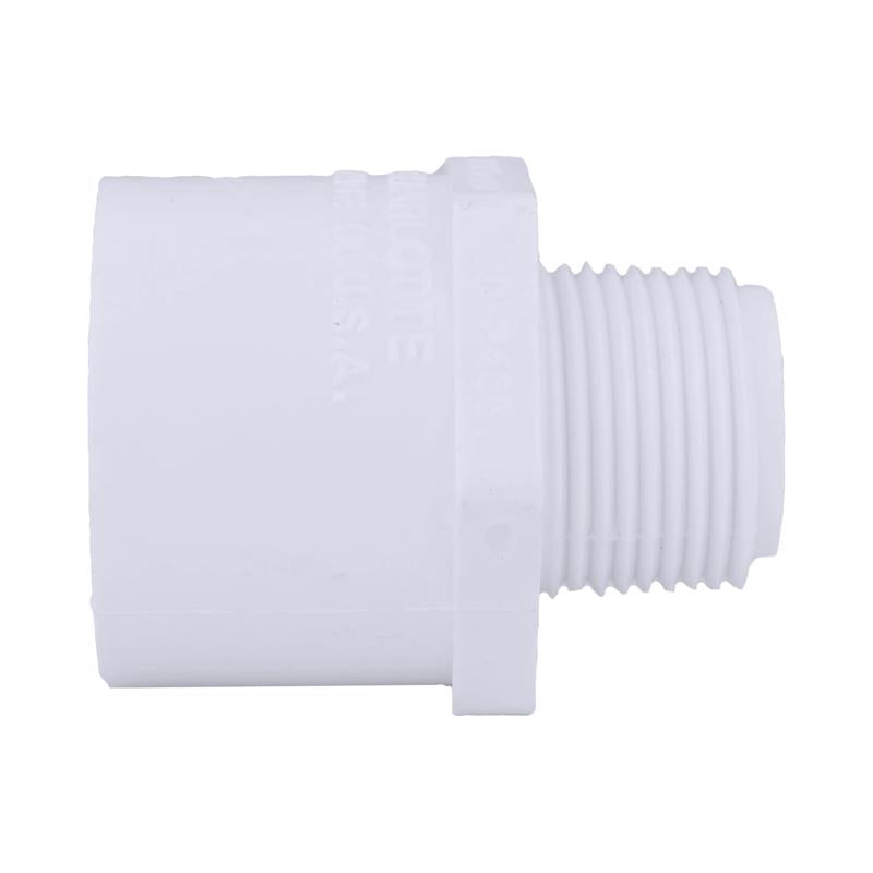 Charlotte Pipe Schedule 40 3/4 in. MPT X 1 in. D Slip PVC Pipe Adapter