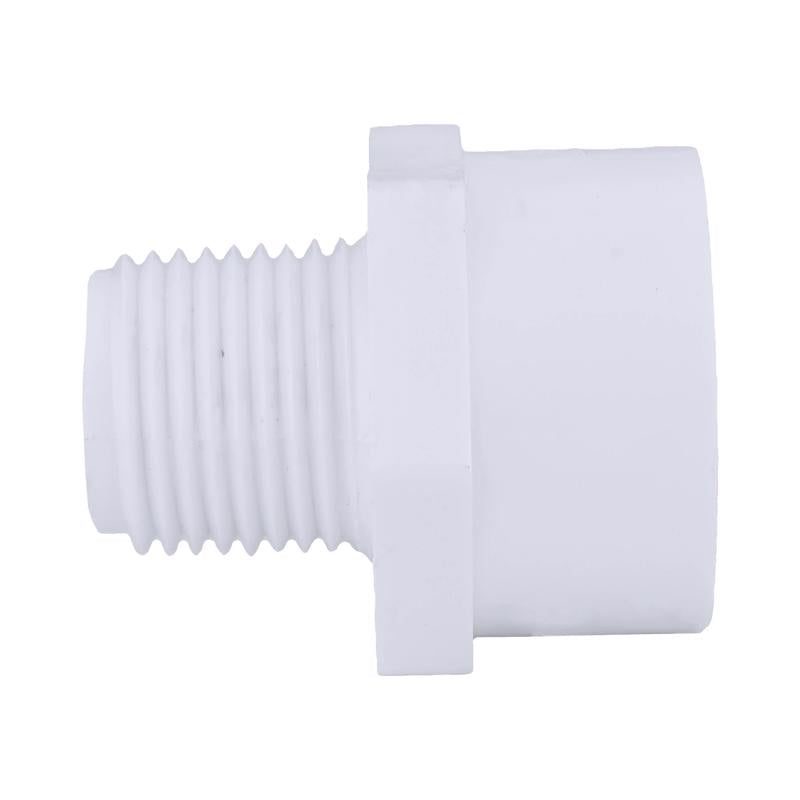 Charlotte Pipe Schedule 40 1/2 in. MPT X 3/4 in. D Slip PVC Pipe Adapter