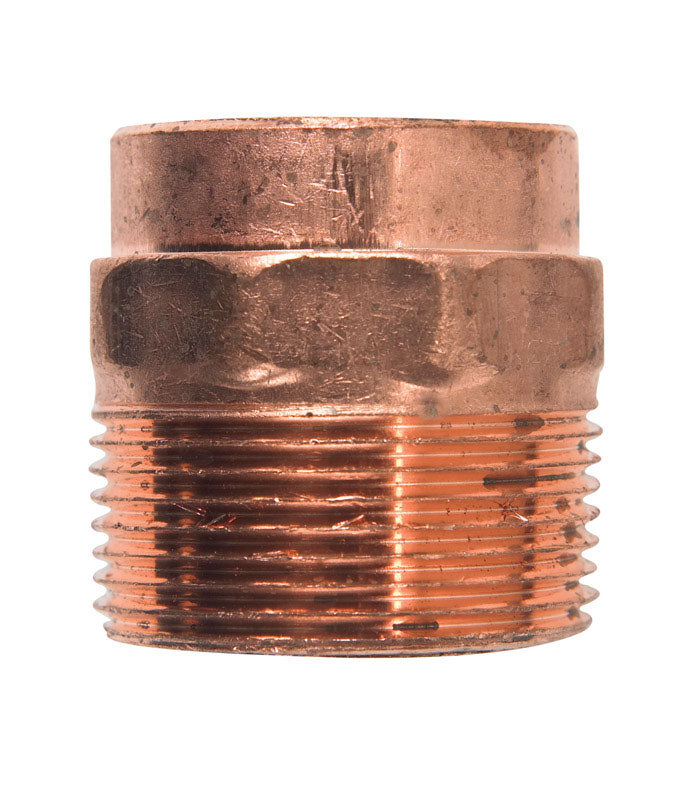 NIBCO 1-1/4 in. Copper X 1-1/4 in. D MIP Copper Pipe Adapter