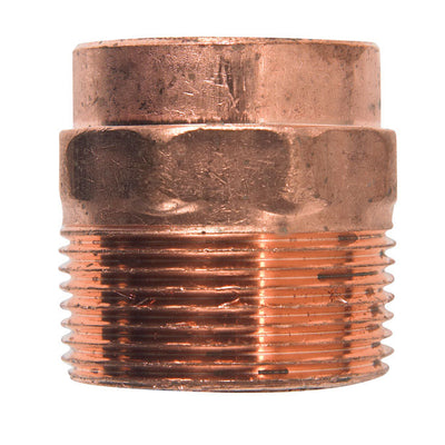 NIBCO 1-1/4 in. Copper X 1-1/4 in. D MIP Copper Pipe Adapter