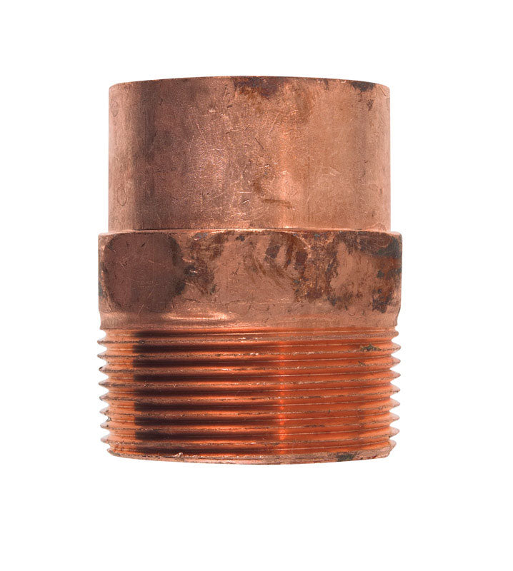 NIBCO 1-1/2 in. Copper X 1-1/2 in. D MIP Copper Pipe Adapter