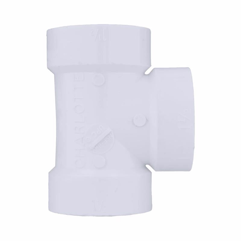 Charlotte Pipe Schedule 40 1-1/2 in. Hub pc X 1-1/2 in. D Hub PVC Vent Tee