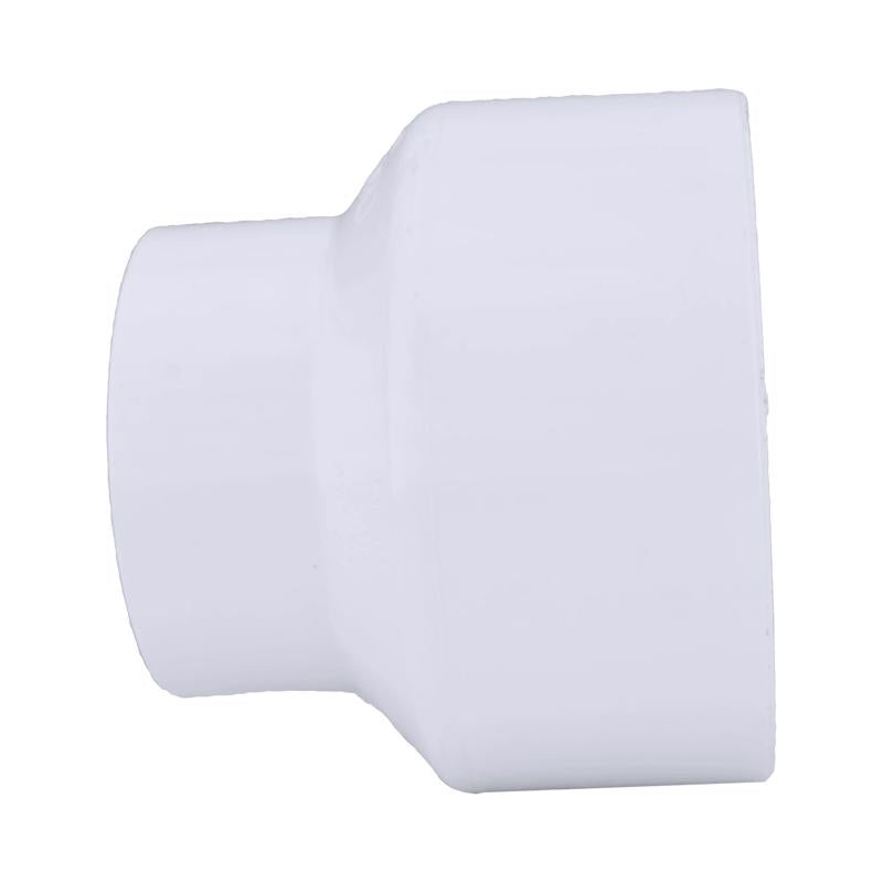 Charlotte Pipe Schedule 40 4 in. Hub X 6 in. D Hub PVC Increaser/Reducer