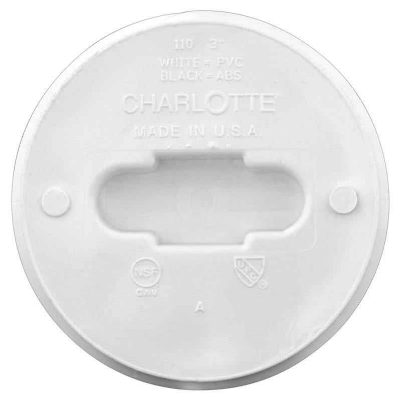 Charlotte Pipe Schedule 40 2 in. MPT X 2 in. D Hub PVC Clean-Out Plug
