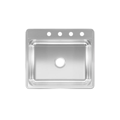 Kindred Creemore Stainless Steel Top Mount 25 in. W X 22 in. L Single Bowl Kitchen Sink
