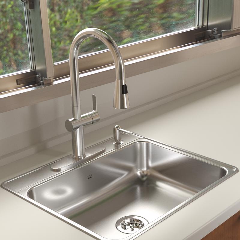 Kindred Creemore Stainless Steel Top Mount 25 in. W X 22 in. L Single Bowl Kitchen Sink