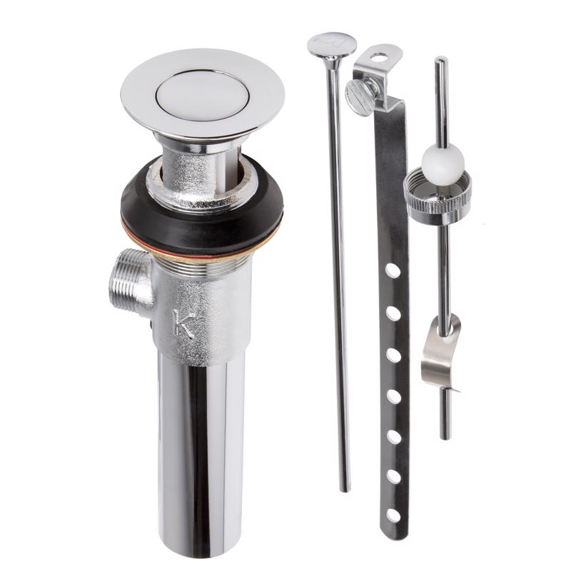 Plumb Pak 1-1/4 in. D Chrome Plated Brass Pop-Up Lavatory Drain