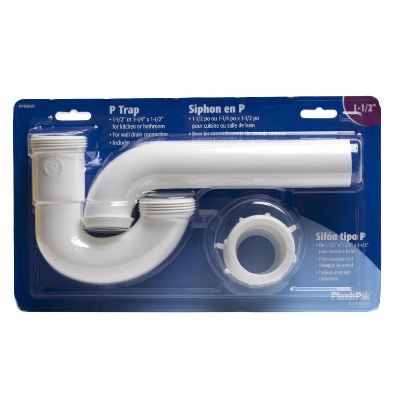 Plumb Pak 1-1/2 X 1-1/4 in. D Plastic P-Trap