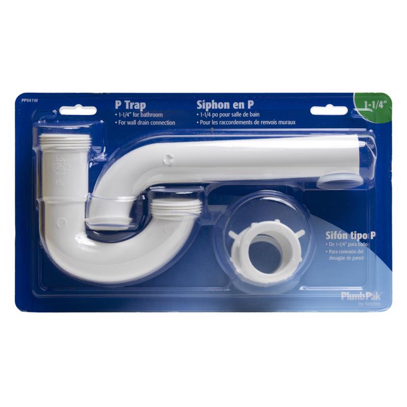 Plumb Pak 1-1/4 in. D Plastic P-Trap