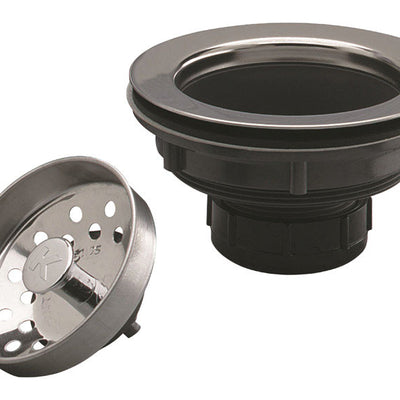Plumb Pak Chrome Plastic/Stainless Steel Sink Strainer