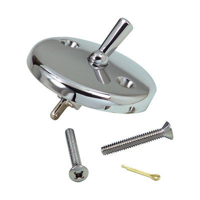 Danco 2 in. D X 3.15 in. L Metal Overflow Faceplate