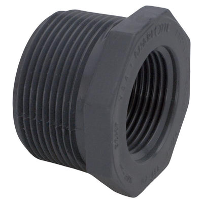 Charlotte Pipe Schedule 80 1-1/2 in. MPT X 1 in. D FPT PVC 7 in. Reducing Bushing