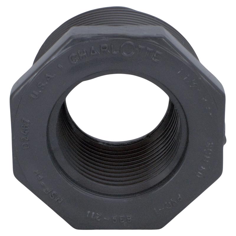 Charlotte Pipe Schedule 80 1-1/2 in. MPT X 1 in. D FPT PVC 7 in. Reducing Bushing