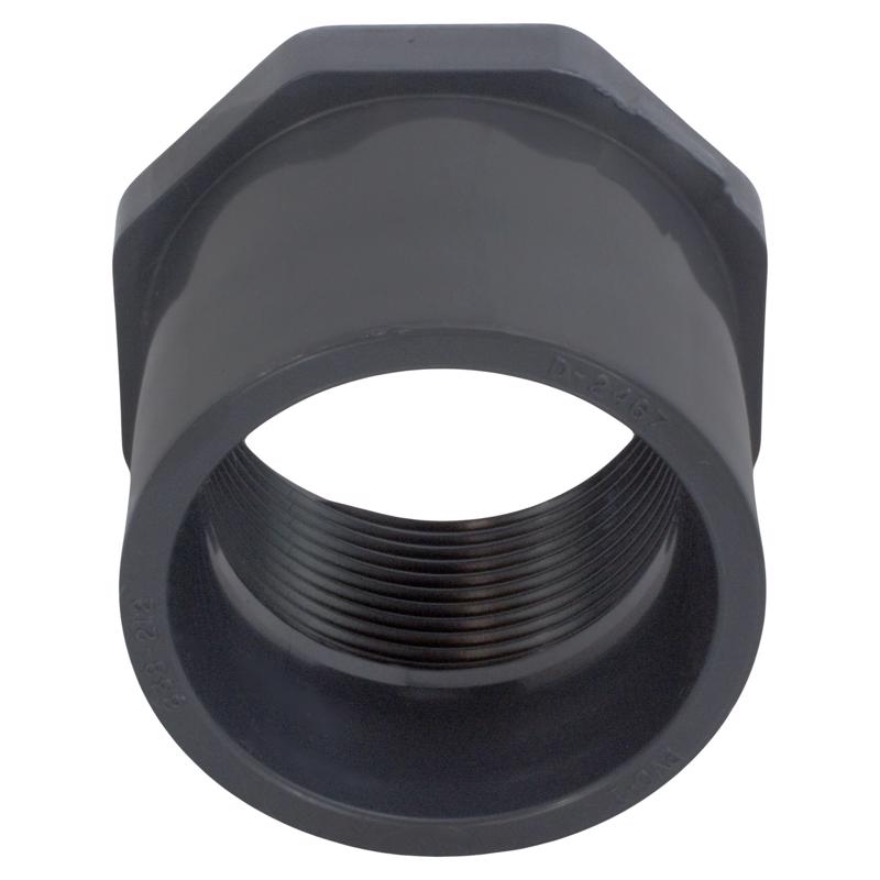 Charlotte Pipe Schedule 80 1-1/2 in. Spigot X 1-1/4 in. D FPT PVC Reducing Bushing