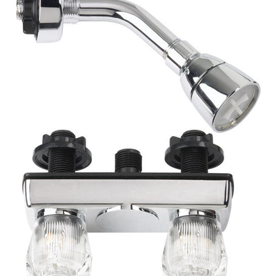 American Brass Celcon 2-Handle Chrome Plated Shower Kit