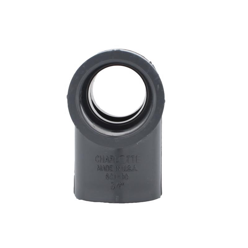 Charlotte Pipe Schedule 80 3/4 in. Slip X 3/4 in. D Slip PVC Reducing Tee