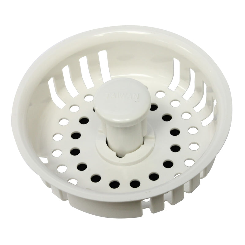 Plumb Pak 3-1/2 in. D White Plastic Replacement Strainer Basket