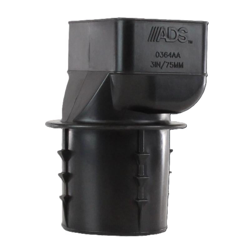 Advanced Drainage Systems 3-1/4 in. Barb X 2 in. D Barb Polyethylene 4 in. Downspout Adapter