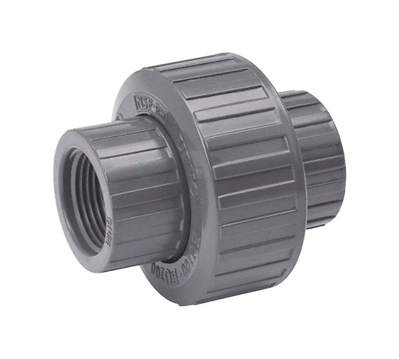 B&K ProLine Schedule 80 1/2 in. FPT each X 1/2 in. D Threaded PVC Union