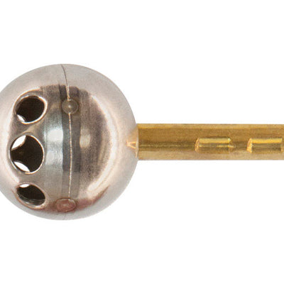 Danco Ball Replacement For Delta and Peerless 2.01 in. L X 0.99 in. W #212 Gold/Silver Stainless Ste