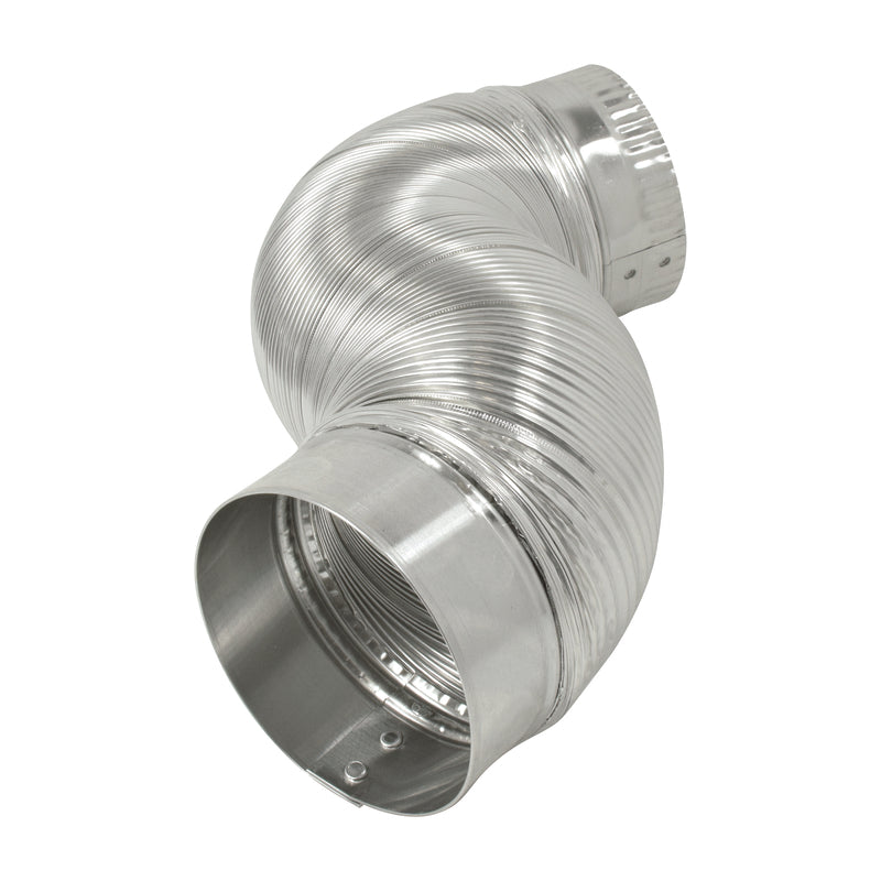 Deflect-O Jordan 24 in. L X 4 in. D Silver/White Aluminum Duct Connector