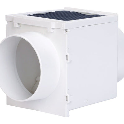 Deflect-O Jordan 5.88 in. L X 4 in. D White Plastic Heat Diverter