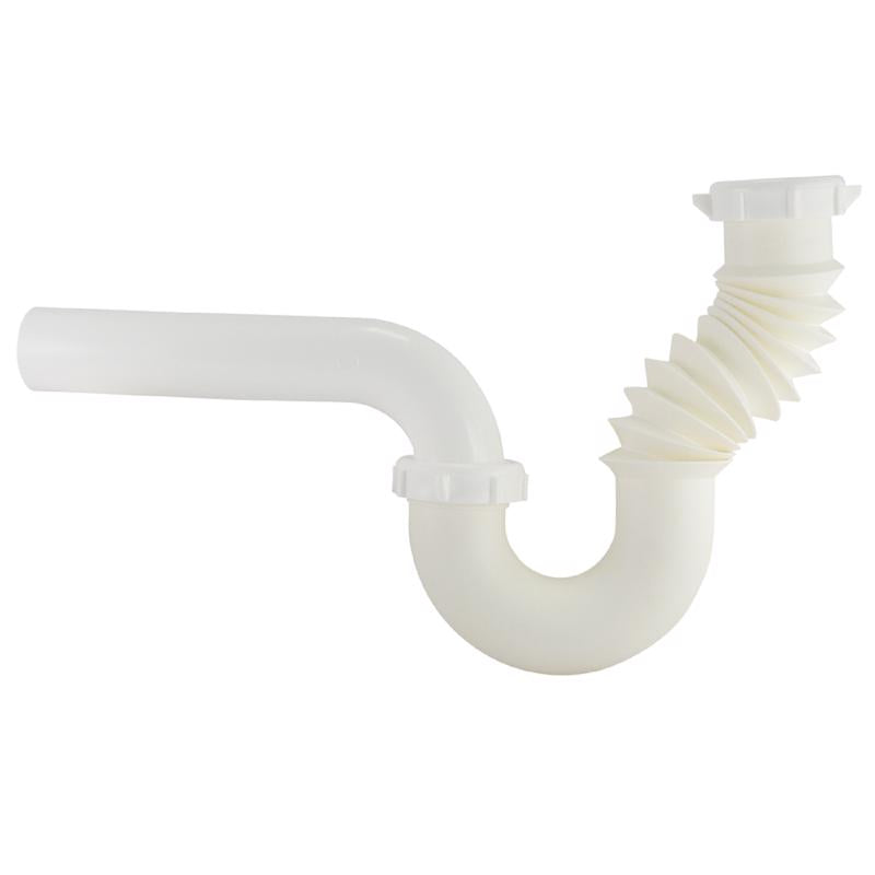Plumb Pak Flex N Fix 1-1/2 - 1-1/4 in. D X 12 in. L Plastic P-Trap