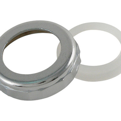 Plumb Pak Slip Joint Nut and Washer For Universal 1-1/2 x 1-1/4 in. Silver Diecast