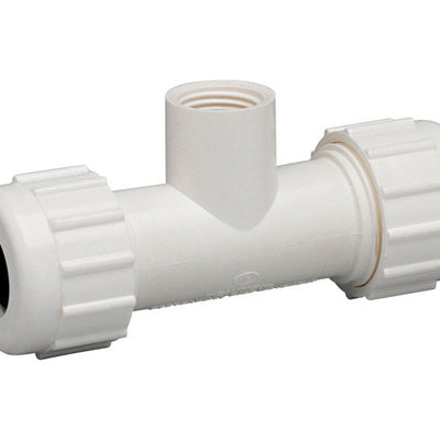 Homewerks Schedule 40 3/4 in. Compression X 3/4 in. D Compression PVC Tee
