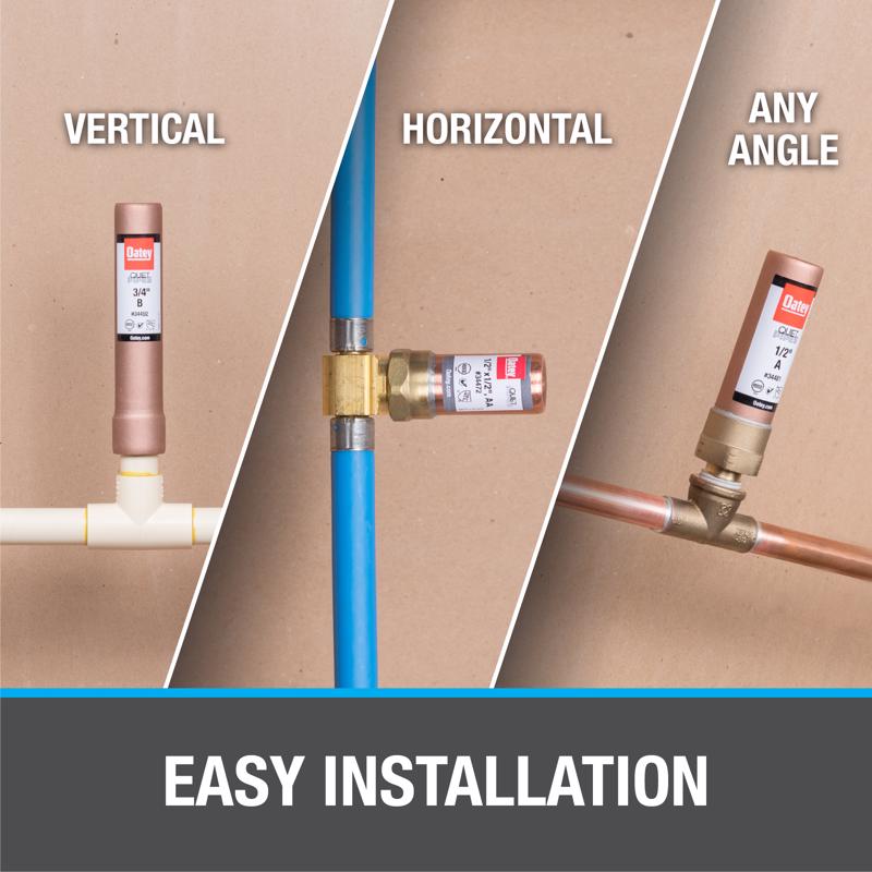 Oatey Quiet Pipes 1/2 in. MIP each X 1/2 in. D MIP each Copper Water Hammer Arrester